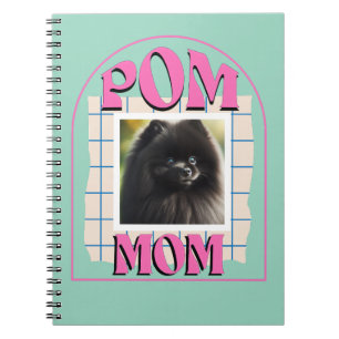 Custom Photo Pom Dog Mom Shirt Pomeranian Owner Notebook