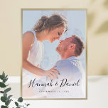 Custom Photo Poster with Whimsical Script<br><div class="desc">Personalize this custom photo poster with your favourite photo! We've included sample text in black, including first names in a lively whimsical script. But please don't feel limited by our example format that uses first names and a date! You can replace the sample names and date with any type of...</div>