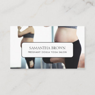 Custom Photo Pregnant Doula Birth Coach Business Card