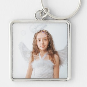 custom photo Premium Square Keychain