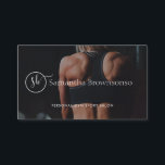 Custom photo professional fitness personal trainer business card<br><div class="desc">Custom photo professional fitness personal trainer</div>