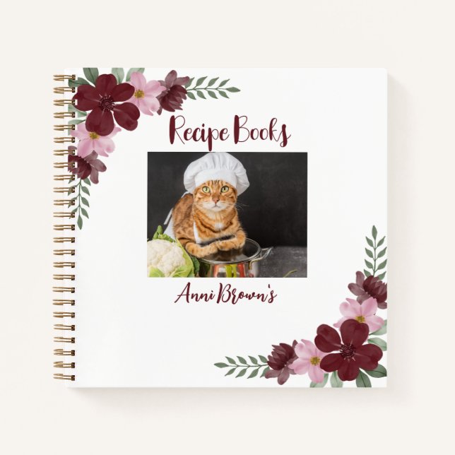 Custom Photo Recipe Books (Front)