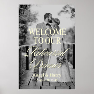 Custom Photo Rehearsal Dinner Welcome Poster