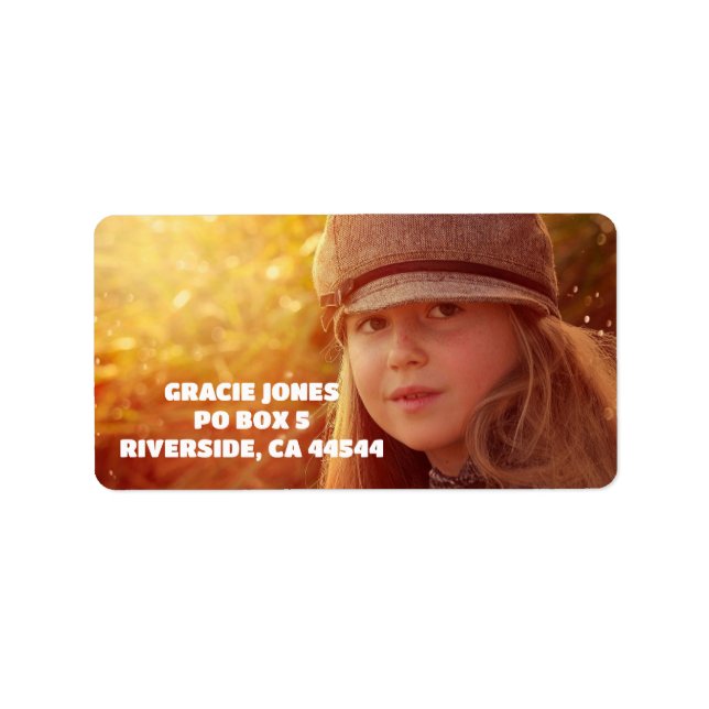 CUSTOM PHOTO RETURN ADDRESS LABELS (Front)