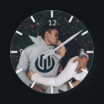 Custom Photo Round Clock<br><div class="desc">Custom Photo Clock</div>