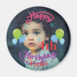Custom Photo Round Magnet