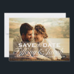 Custom Photo Save the Date Announcement | Two<br><div class="desc">Unique Save the Date,  front featuring couples photo. Easily customizable to fit your occasion. Need help customizing this design? Please contact us!</div>