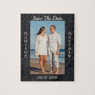 Custom Photo Save The Date Jigsaw Puzzle