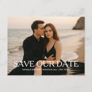 Custom Photo Save the Date Postcard