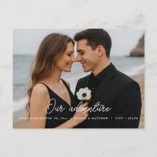 Custom Photo Save the Date Postcard
