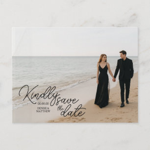 Custom Photo Save the Date Postcard