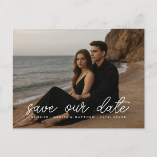 Custom Photo Save the Date Postcard