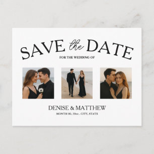 Custom Photo Save the Date Postcard