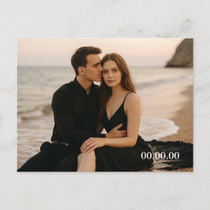 Custom Photo Save the Date Postcard