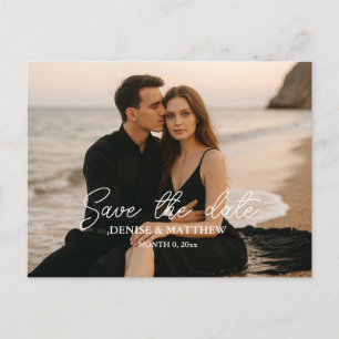 Custom Photo Save the Date Postcard