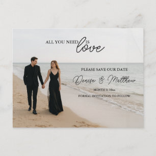 Custom Photo Save the Date Postcard