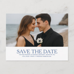 Custom Photo Save the Date Postcard