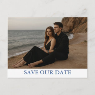 Custom Photo Save the Date Postcard