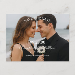 Custom Photo Save the Date Postcard