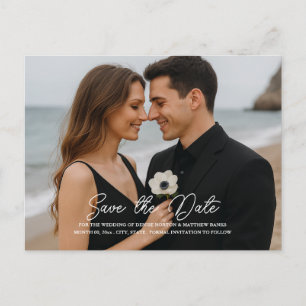 Custom Photo Save the Date Postcard