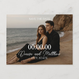 Custom Photo Save the Date Postcard