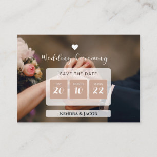 Custom Photo Save the Date Wedding Invitation