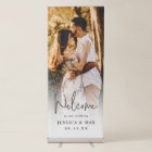 Custom Photo Script Font Wedding Welcome