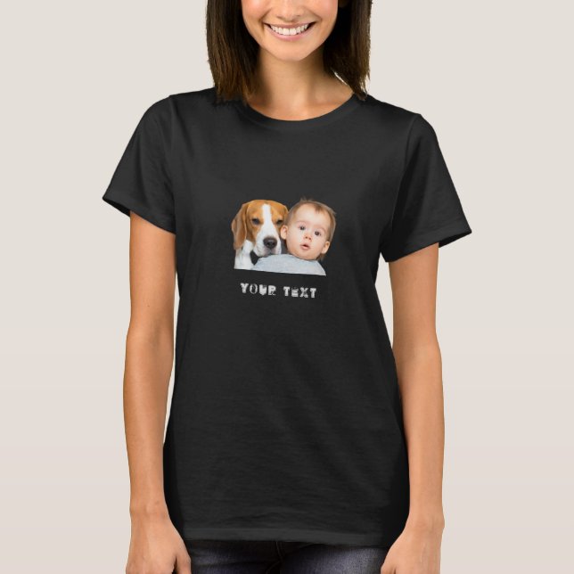 Custom Photo Shirt - Add Your Photo & Name (Front)