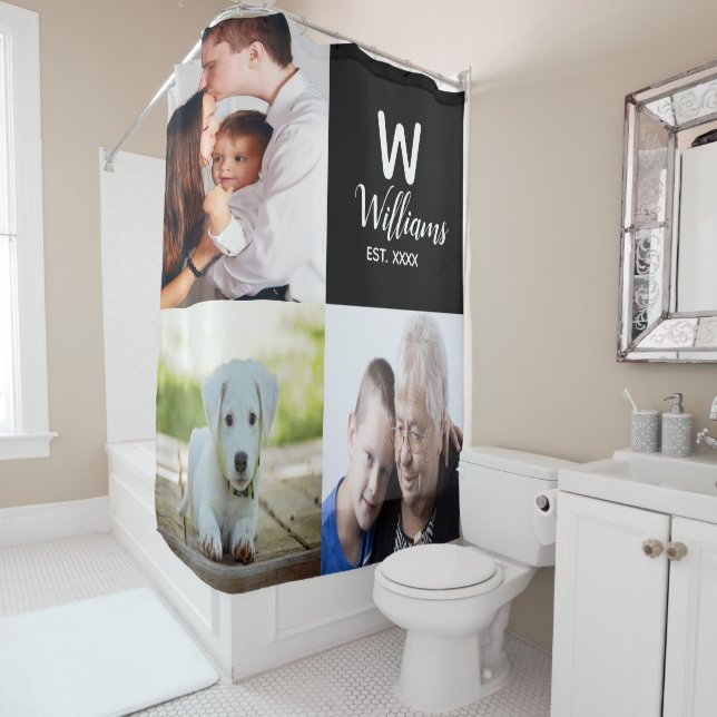 Custom Photo Shower Curtain (In Situ)