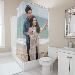 Custom Photo Shower Curtain Personalized Couple