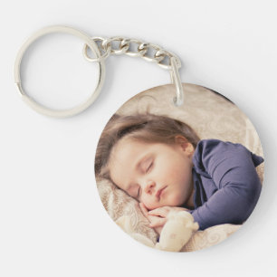 Custom photo simple minimalist keychain