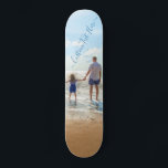 Custom Photo Skateboard Your Photos and Text Gift<br><div class="desc">Custom Photo and Text Skateboards - Unique Your Own Design - Personalized Family / Friends or Personal Skateboard Gift - Add Your Text and Photo - Resize and move or remove / edd elements - image / text with Customization tool ! Choose fonts / size / colour ! Good Luck...</div>