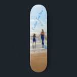 Custom Photo Skateboard Your Photos Text Design<br><div class="desc">Custom Photo and Text Skateboards - Unique Your Own Design - Personalized Family / Friends or Personal Skateboard Gift - Add Your Text and Photo - Choose Your Text Font and Colours - Resize and move elements with Customization tool ! Choose font / size / colour ! Good Luck -...</div>