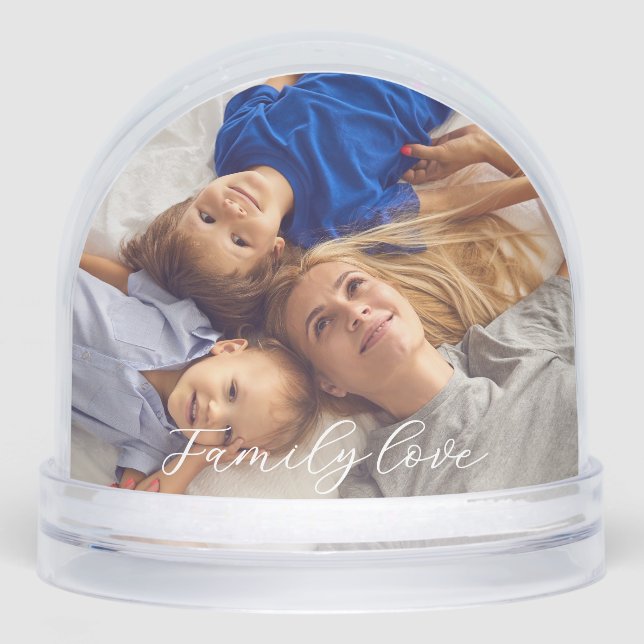 Custom Photo Snow Globe – Personalized Gift (Front)