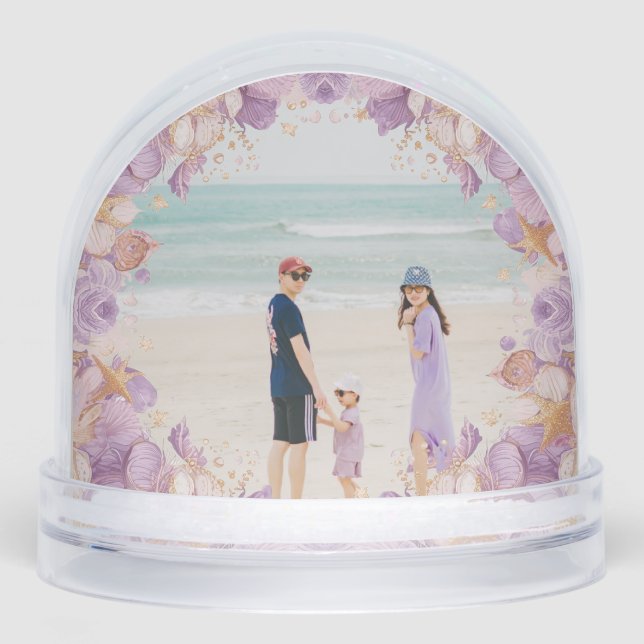 Custom Photo Snow Globe shells– Personalized Gift (Front)