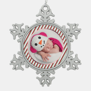 Custom Photo Snowflake Ornament