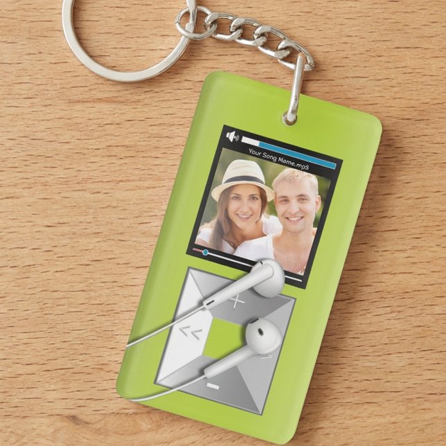Custom Photo & Song Name MP3 Player  Keychain (Creator Uploaded)
