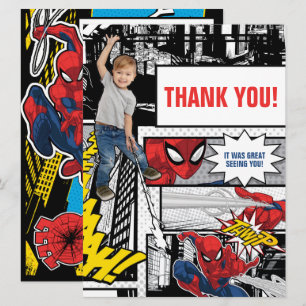 Custom Photo Spider-Man Thank You Card