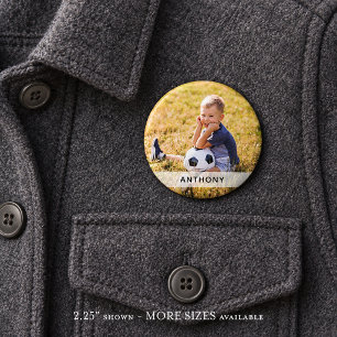 Custom Photo Sports Button