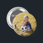 Custom Photo Sports  Button<br><div class="desc">Support your child's sports with this custom button featuring their photo and name. Available in a variety of sizes. Add your child's name or if you don't want their name on the button,  just delete the letters in the personalization box. Grab one for yourself,  siblings and grandparents.</div>