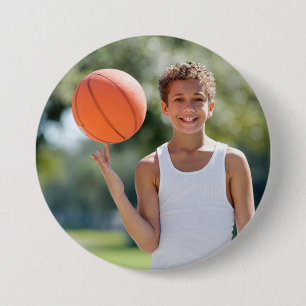 Custom photo sports button / pin