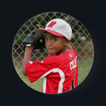 Custom photo sports button / pin<br><div class="desc">Support your child's athletic endeavours with this custom sports pin. Available in a variety of sizes. Want their name added? We have that option available as a separate listing.</div>