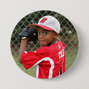 Custom photo sports button / pin