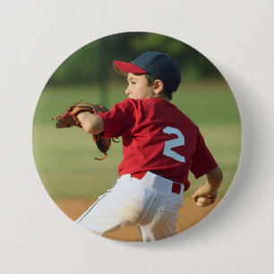 Custom photo sports button / pin