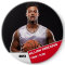 Custom photo sports button / pin basketball player