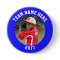 Custom Photo Sports pin / button with team name