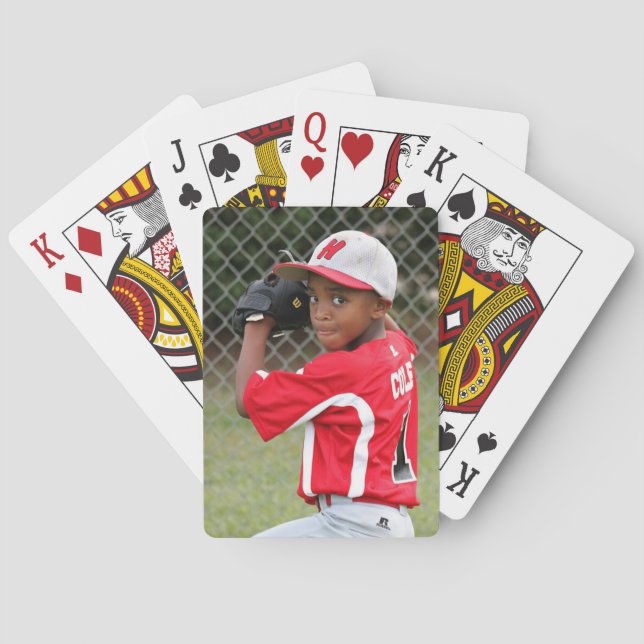 Custom photo sports playing cards - great gift! (Back)