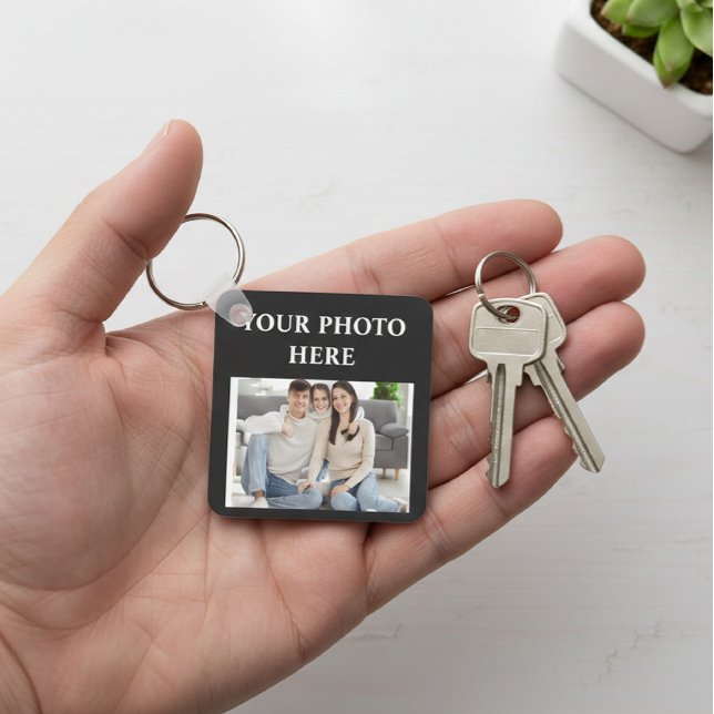 Custom Photo Square Keychain (Creator Uploaded)