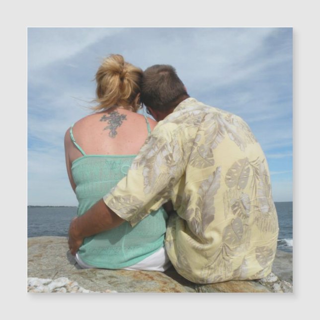 Custom Photo Square Magnet (Front)