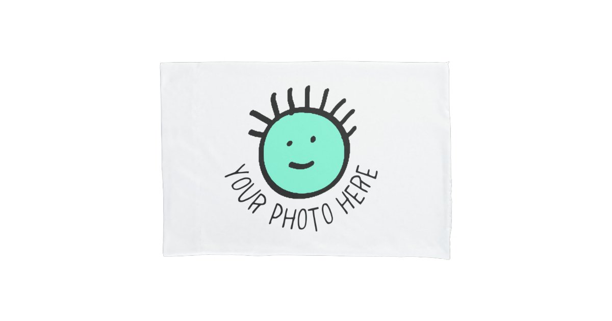Custom Photo STANDARD PILLOWCASE Template Zazzle